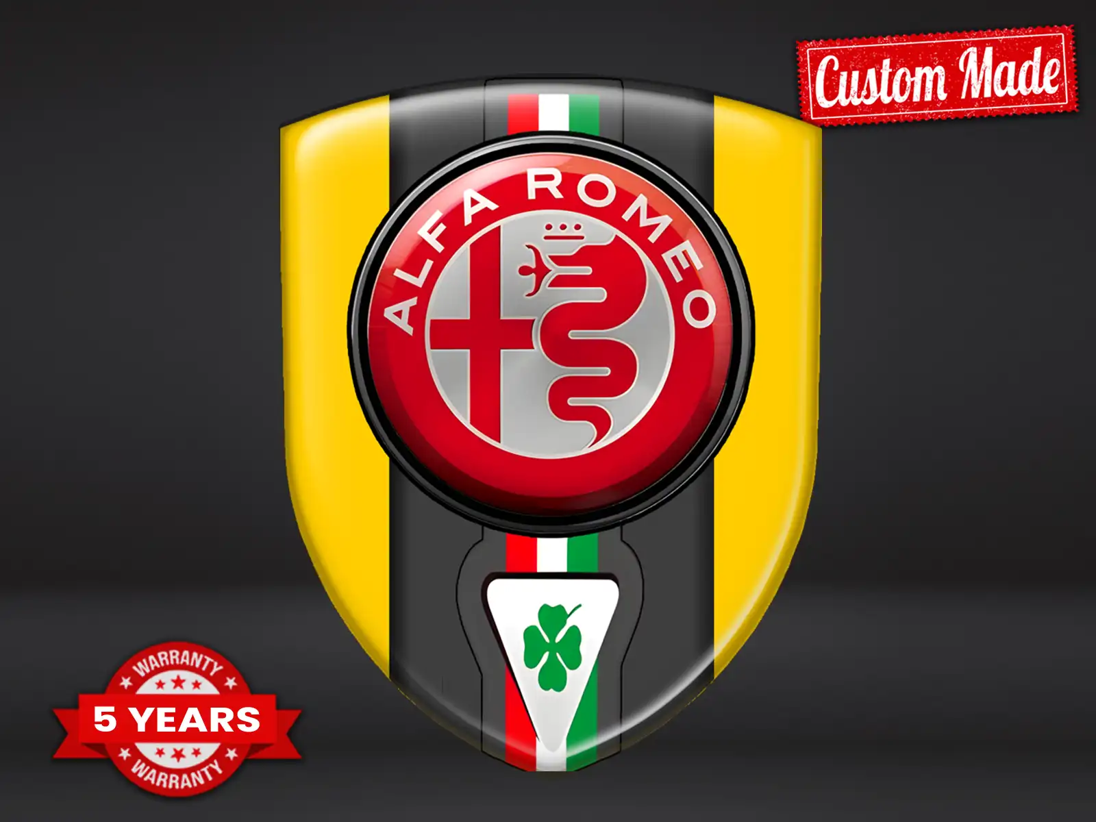 Alfa Romeo Doming Abzeichen Hochwertig Professionell Anpassbar